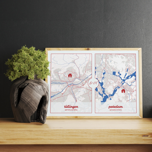Crea la tua mappa personalizzata per coppie a distanza: collega i tuoi luoghi speciali!