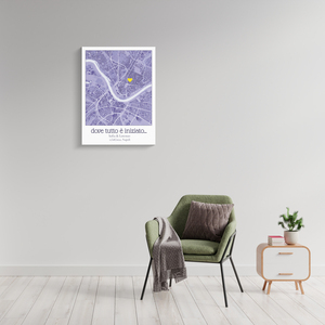 Crea la tua Mappa "Dove è iniziato tutto" con nomi e data, personalizza e regala!