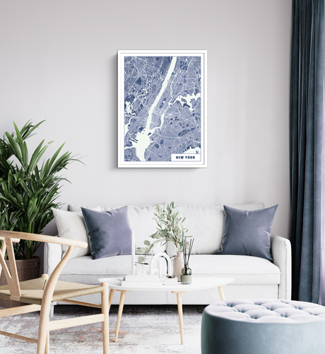Crea la tua mappa di New York TECH – Design unico e personalizzato per te