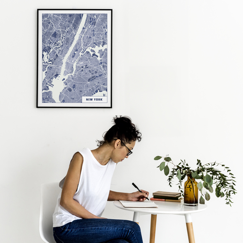 Crea la tua mappa di New York TECH – Design unico e personalizzato per te