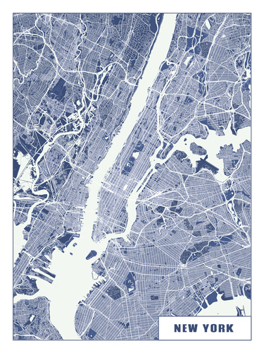 Crea la tua mappa di New York TECH – Design unico e personalizzato per te