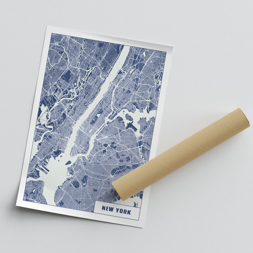 Crea la tua mappa di New York TECH – Design unico e personalizzato per te